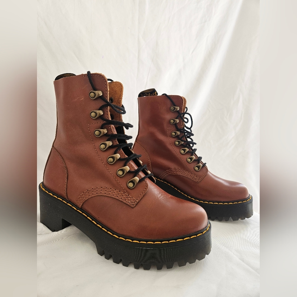 Dr. Martens Brown Ankle Boots - Picture 2 of 5